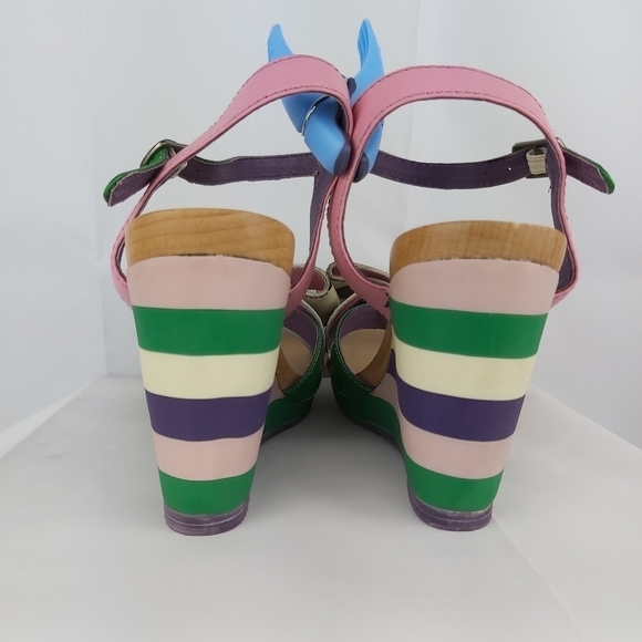 Lola Ramona Ketty wedge leather sandals size 41 - Picture 7 of 9